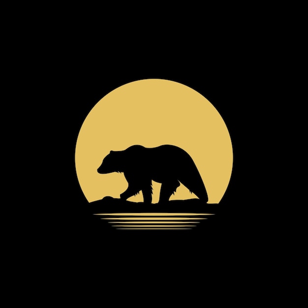 Bear logo and vector template