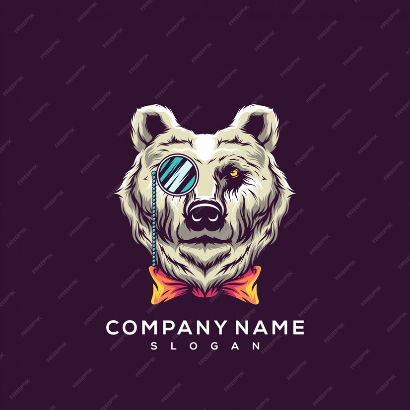 Premium Vector | Bear logo
