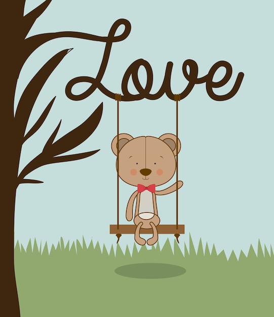 Bear love design