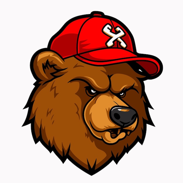 Vector bear mascot