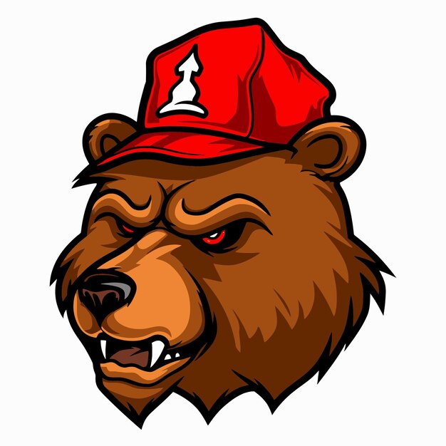 Vector bear mascot