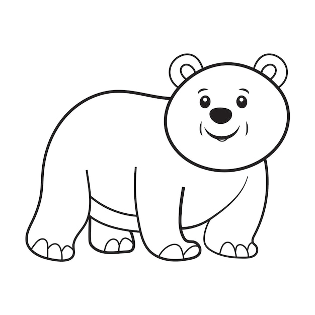 bear outline design