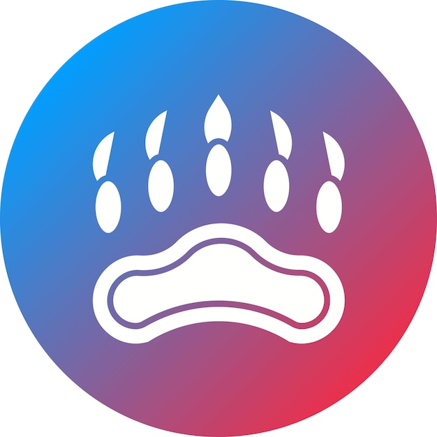 Bear paw icon vector afbeelding Kan worden gebruikt voor Vikings
