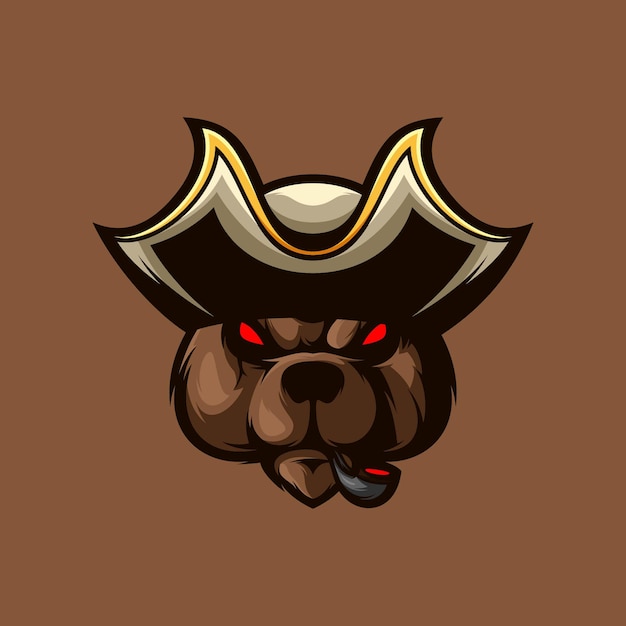 Bear Pirates Mascot Esport 