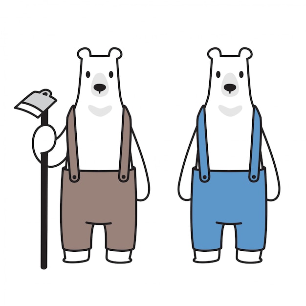 Bear polar bear boer cartoon