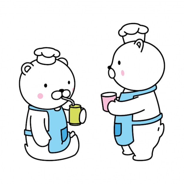 북극곰 마시는 곰