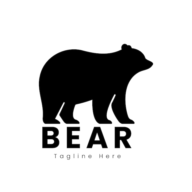 Bear Silhouette Illustrations