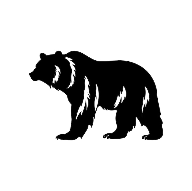 Premium Vector | Bear silhouette vector