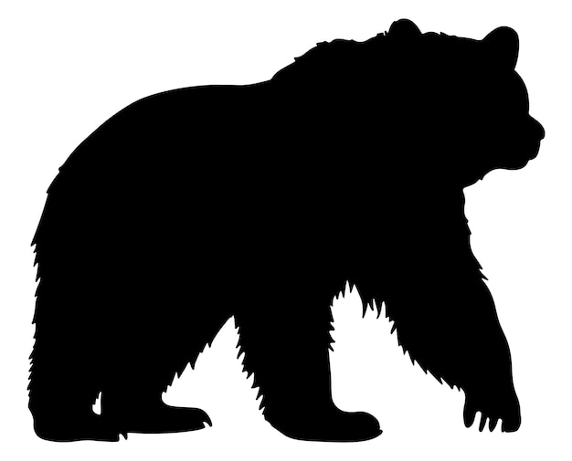 Bear silhouette vector