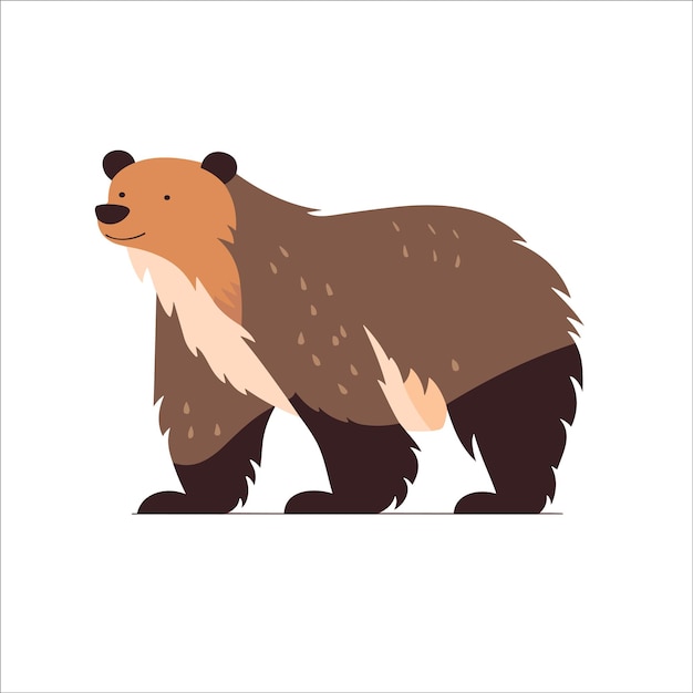 BEAR sticker met de hand getekende cartoon