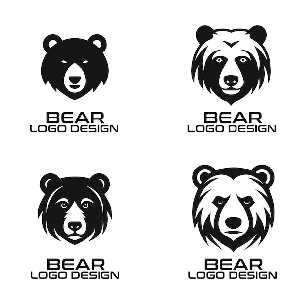 Bear vector logo design