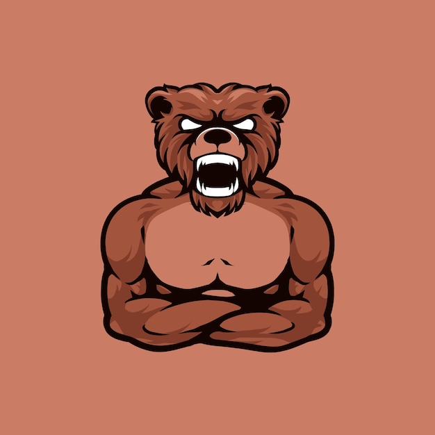 Vector bear vector mascot logo inspiratie
