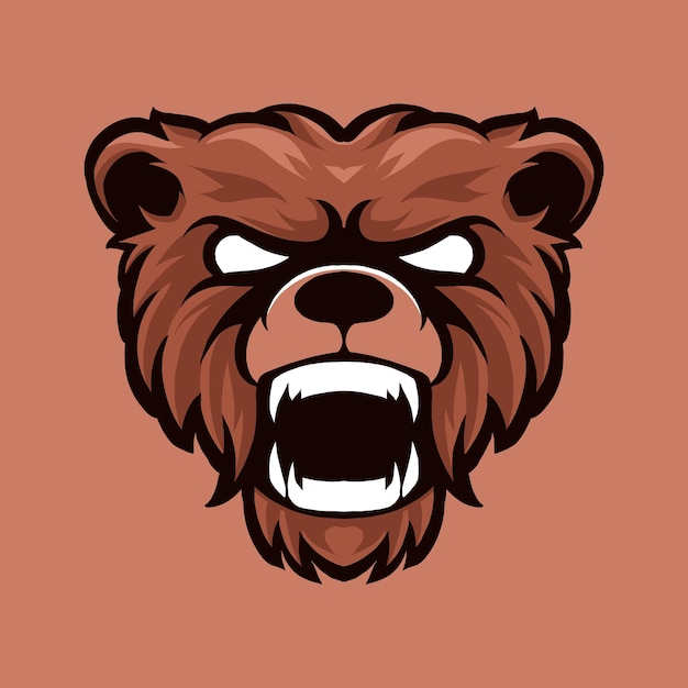 Vector bear vector mascot logo inspiratie