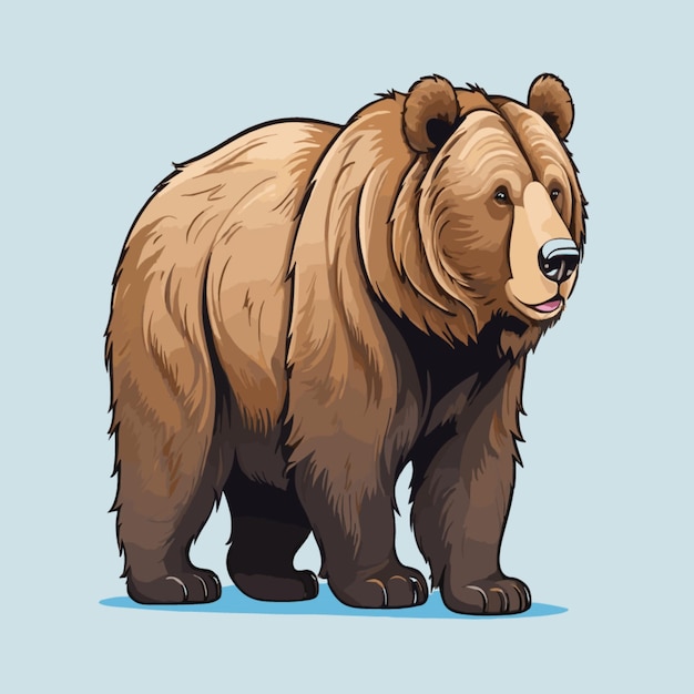 Bear vector on a white background