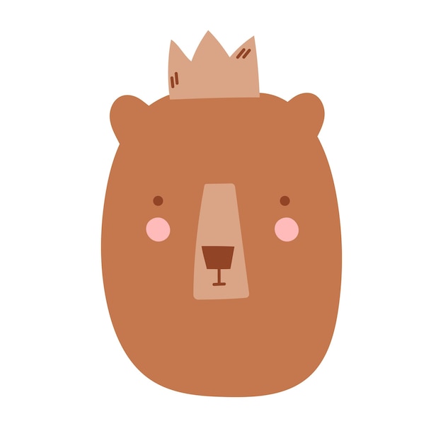 Bear with crown