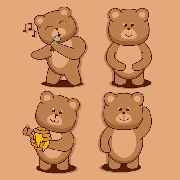 Bearcutesimplevector