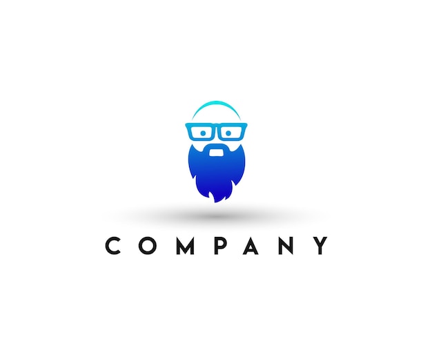 Beard Geek Logo Логотип Social Geek Логотип Beard Geek