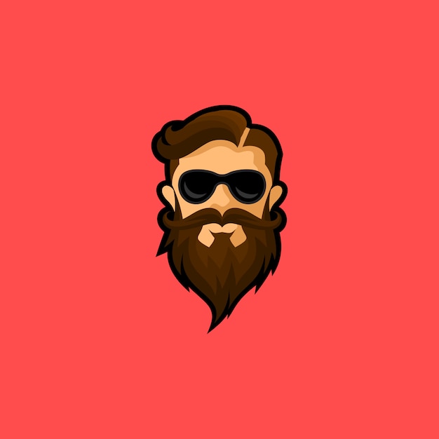 bearded man head