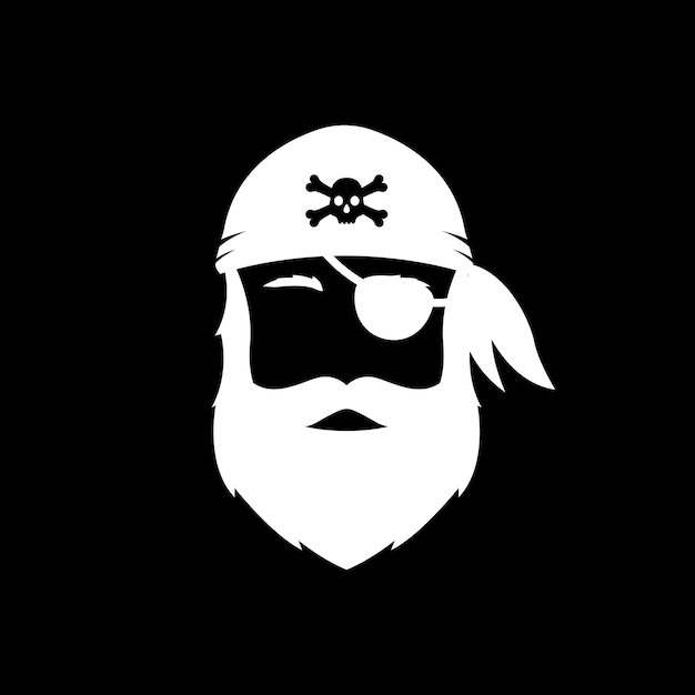 Vector bearded man icon