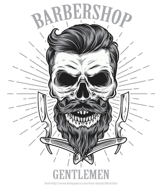 bearded skull barbershop