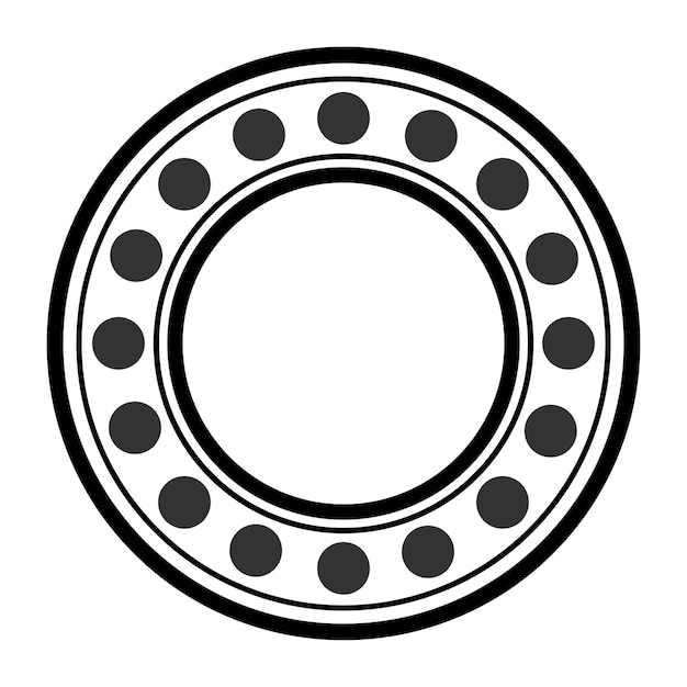 Bearing icon vector