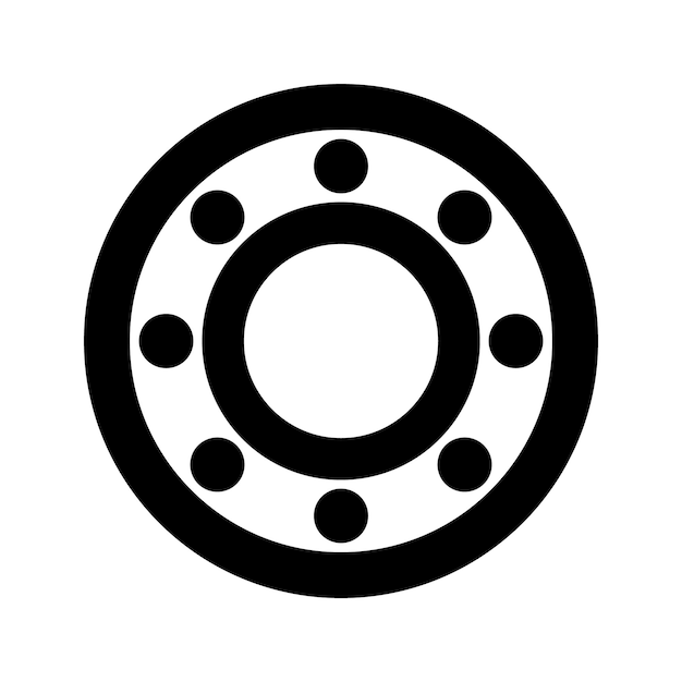 Bearings icon logo vector design template