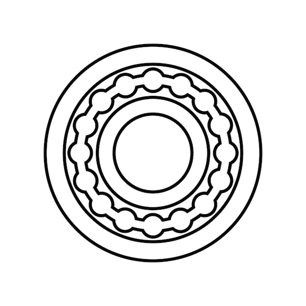 Bearings icon logo vector design template