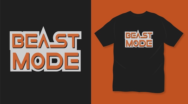 Beast mode vector t shirt design