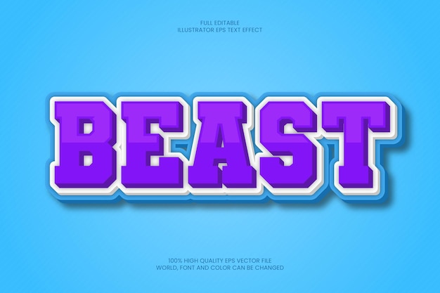 Beast Text Effect