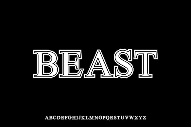 비스트 터 사용자 정의 디스플레이 알파 글 디자인