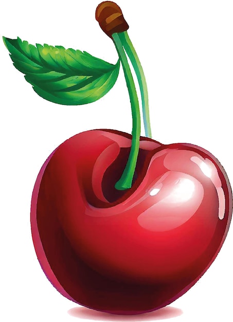 Beatiful Cherry AI vector art digital illustration image