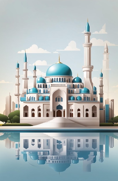 Vector beautfull mosque art