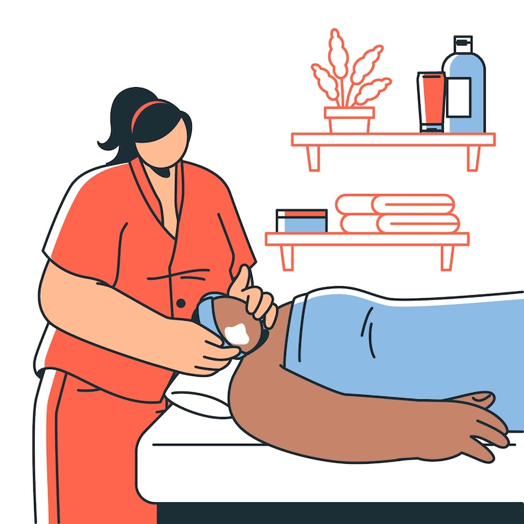 वेक्टर beautician  illustration