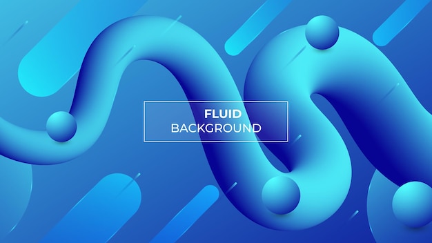 Beautiful abstract 3d fluid background with light blue geometrical shape