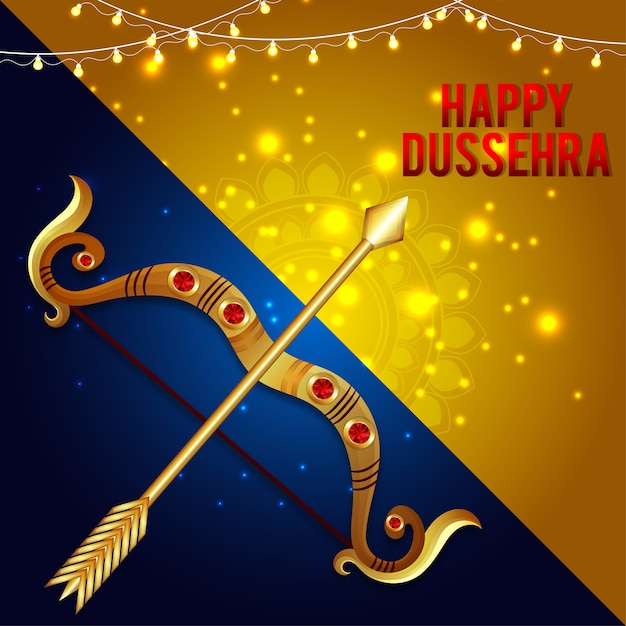 Beautiful abstract for dussehra design