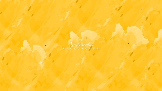 Vettore bellissimo sfondo giallo acquerello astratto