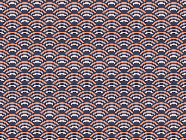 아름 다운 추상 파 원활한 패턴 디자인