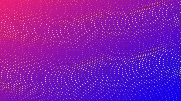 アブストラクト・ウェーブ・テクノロジー - 青ピンクの光とデジタル・エフェクト