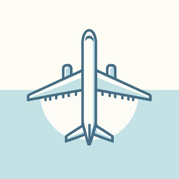 Vector beautiful airplane illustration