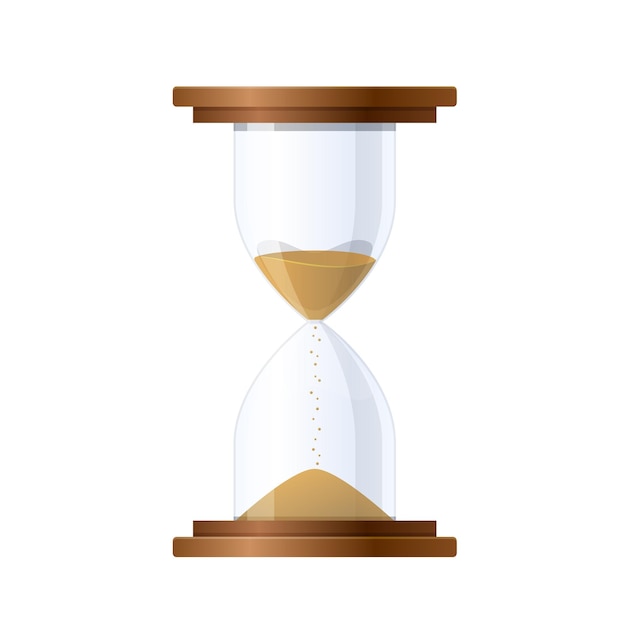 Premium Vector Beautiful ancient antique hourglass glass clock
