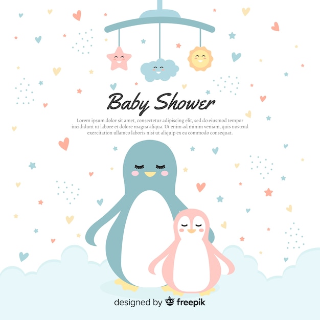 Beautiful baby shower background