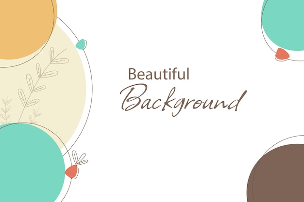 Beautiful background abstract organic line drawing background Neutral art Pastel colors