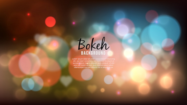Vector beautiful background with bokeh lights effect