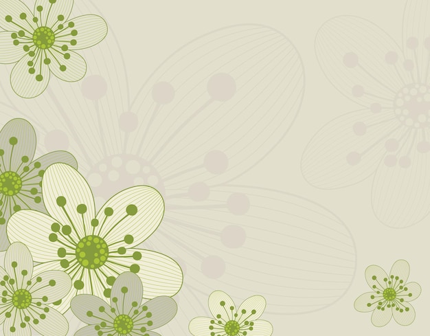 Beautiful background with simple and elegant flower design