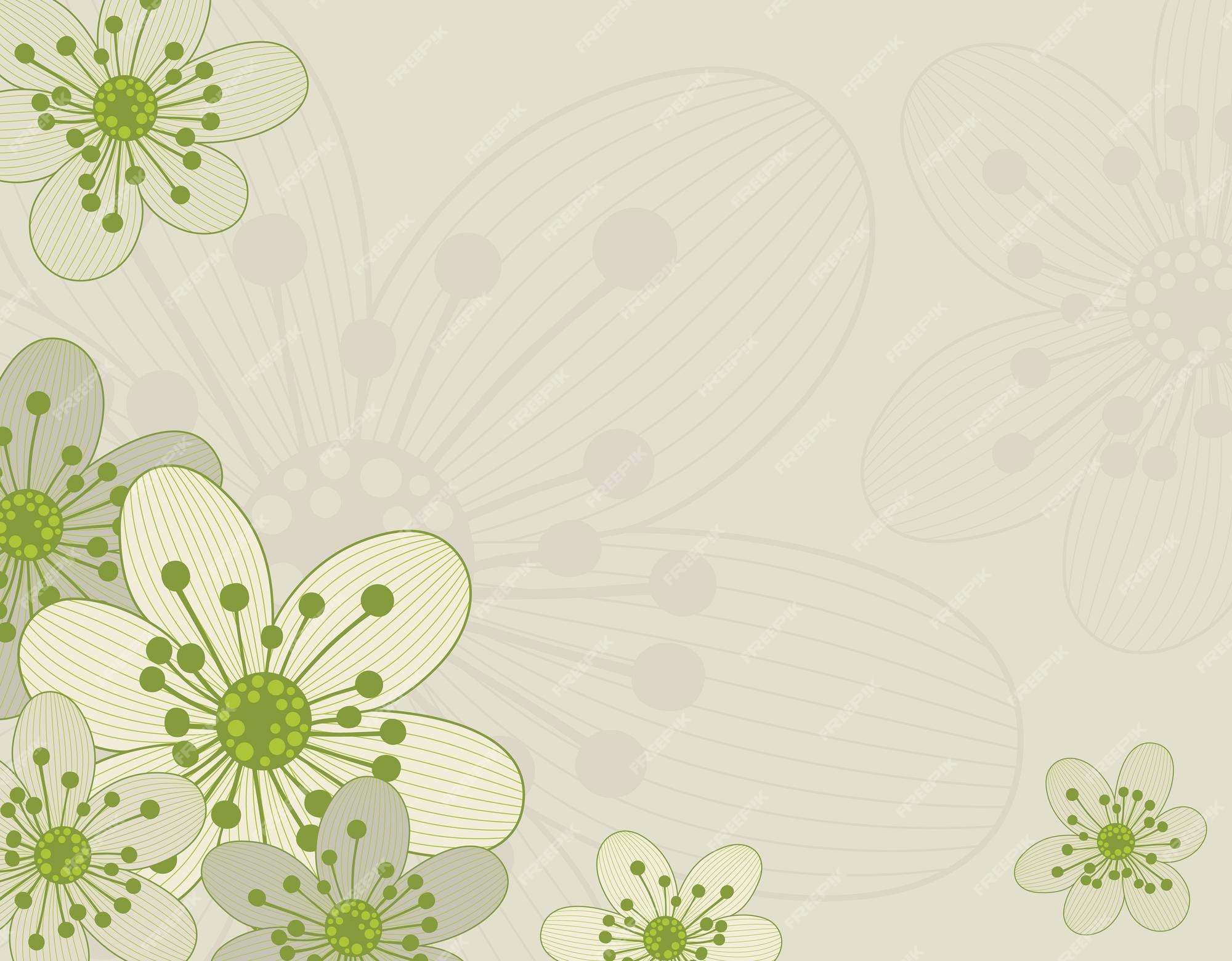 Premium Vector | Beautiful background with simple and elegant flower design