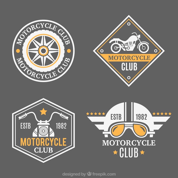 Belle badge per i motocicli