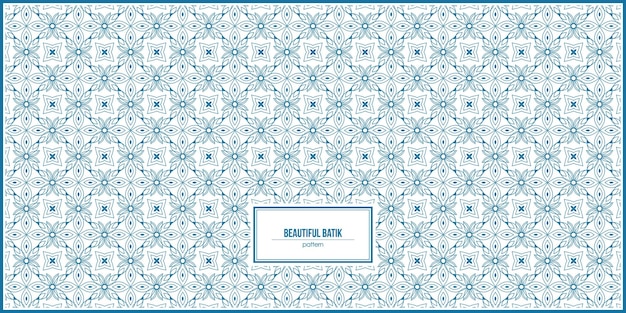 Beautiful batik pattern with lovely light blue dominant color