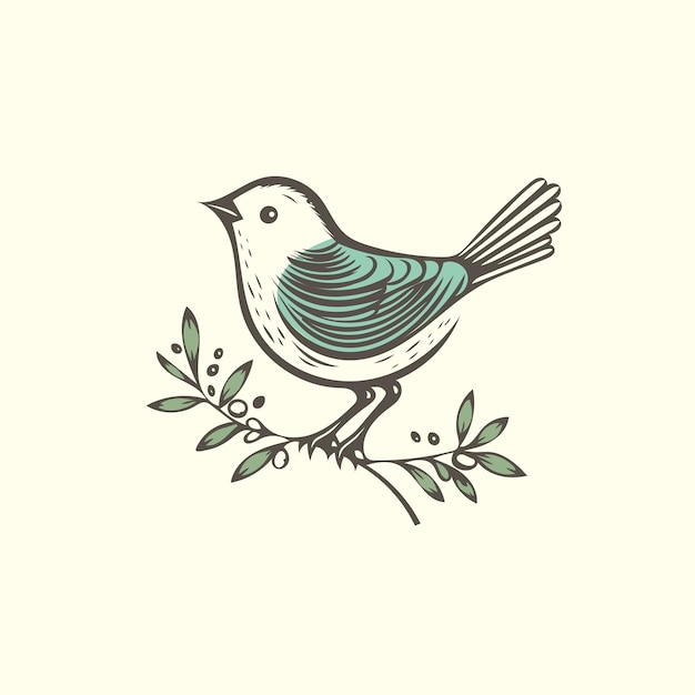Красивый дизайн иллюстрации птицы