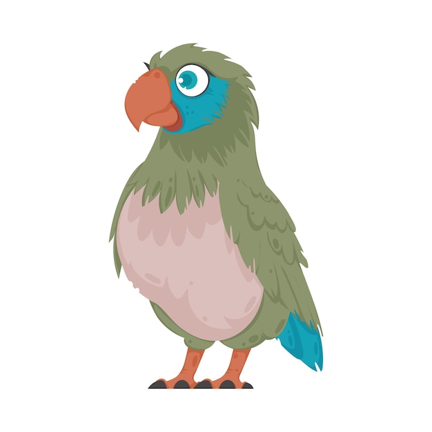 A beautiful bird with bright and cheerful colors vector illustration