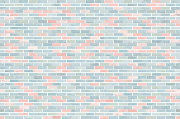 Vector beautiful block brick wall pattern texture background.